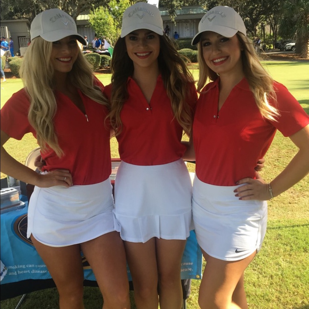 Red pebble beach golf shirt